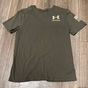 Under Armour Kids Olive Green Freedom Tee